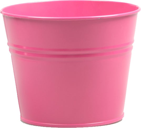 Zinc Collection bloempot Sanvi roze D 23 H 18 cm