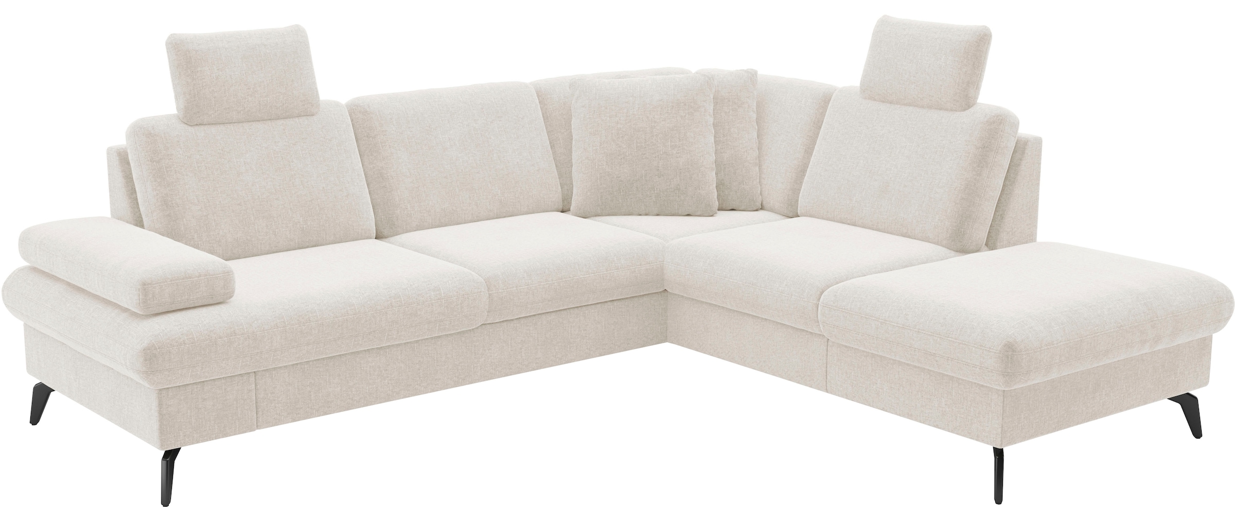 sit&more Ecksofa »Morris Jubi L-Form, B: 238 cm« mit Armteilfunktion & 1 Zierkissen, optional Bettfunktion