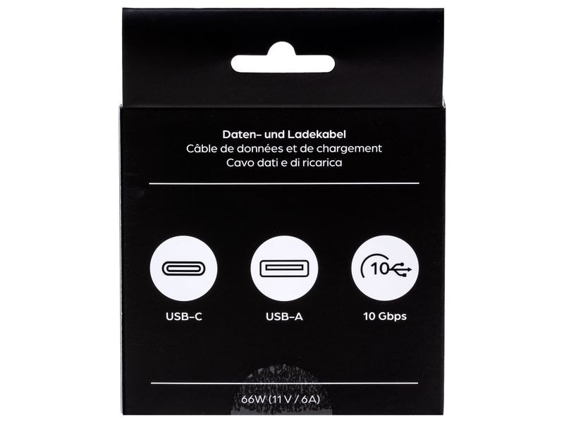 onit USB 3.1-Kabel USB A - USB C 0.5 m, Weiss Verbindungskabel mit geflochtener Nylonummantelung