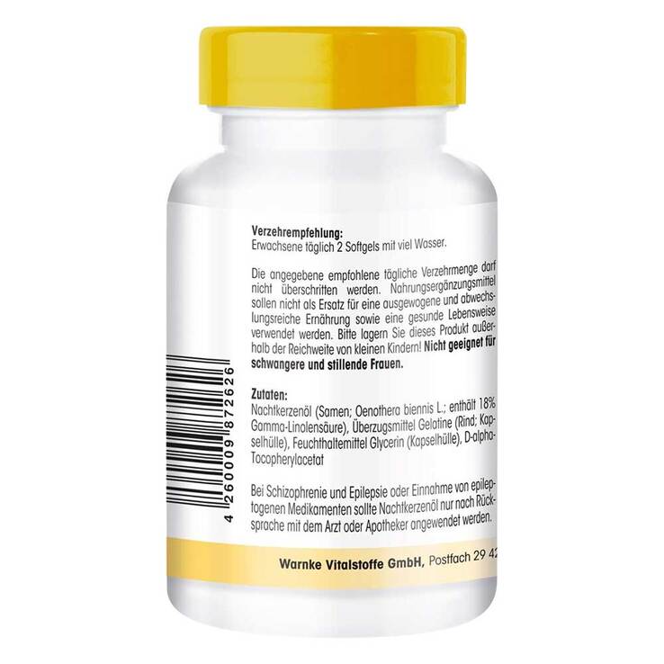 Nachtkerzenöl 500 mg Kapseln, 250 St