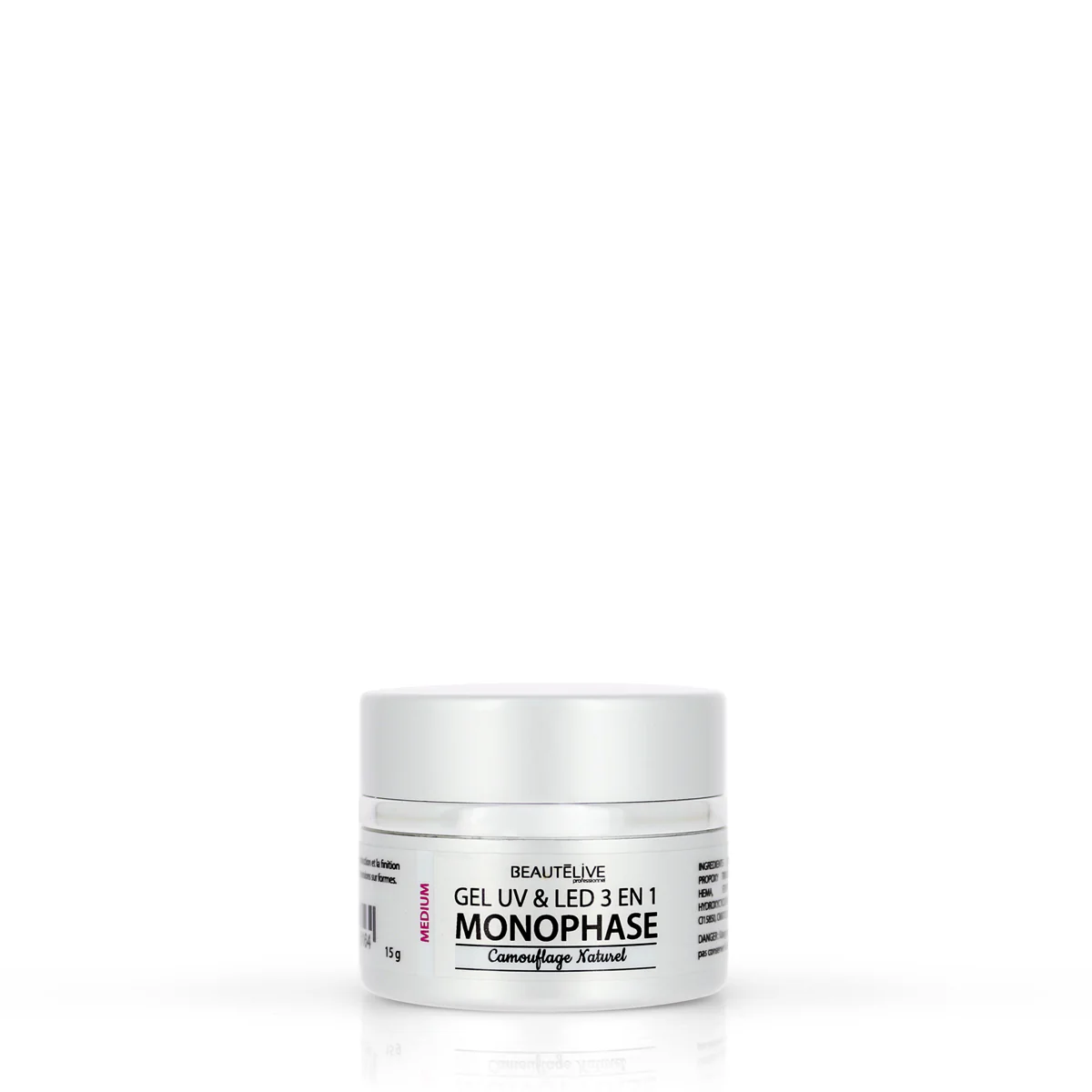 Gel de Camouflage 3-en-1 UV-LED Medium 15ml
