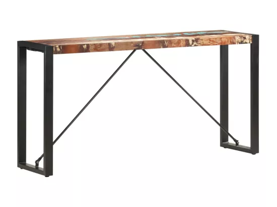 Table console 150x35x76 cm Bois de récupération massif