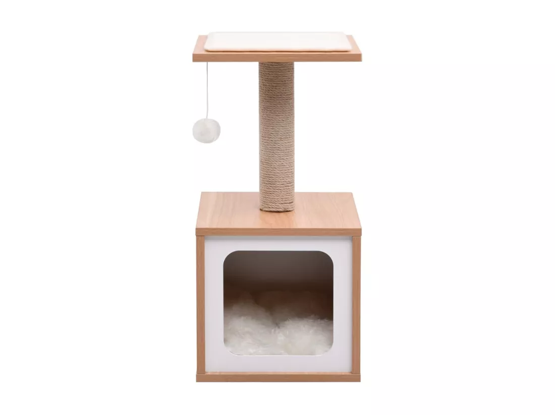 Arbre à chat avec tapis à gratter en sisal 62 cm