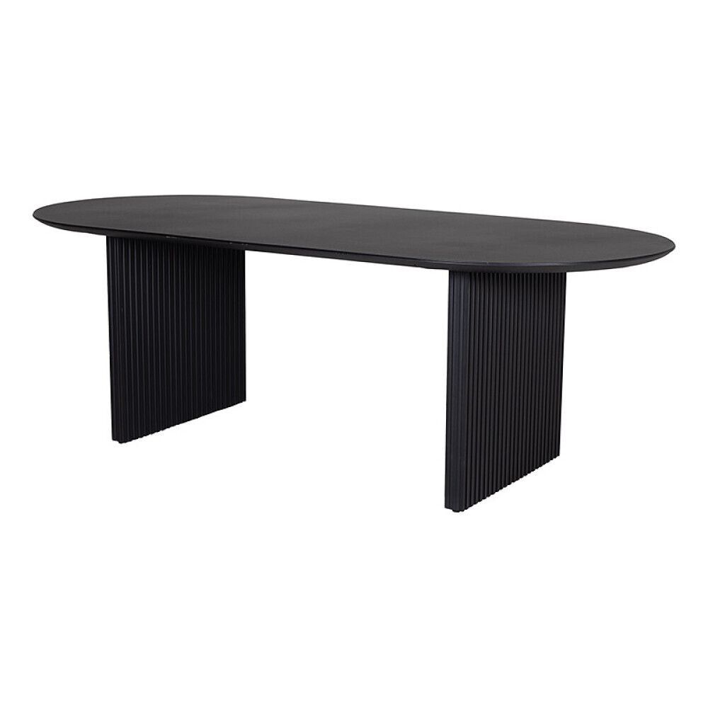 SPISEGRUPPE SENSUM SKURU BORD + 6 STOLER SVART