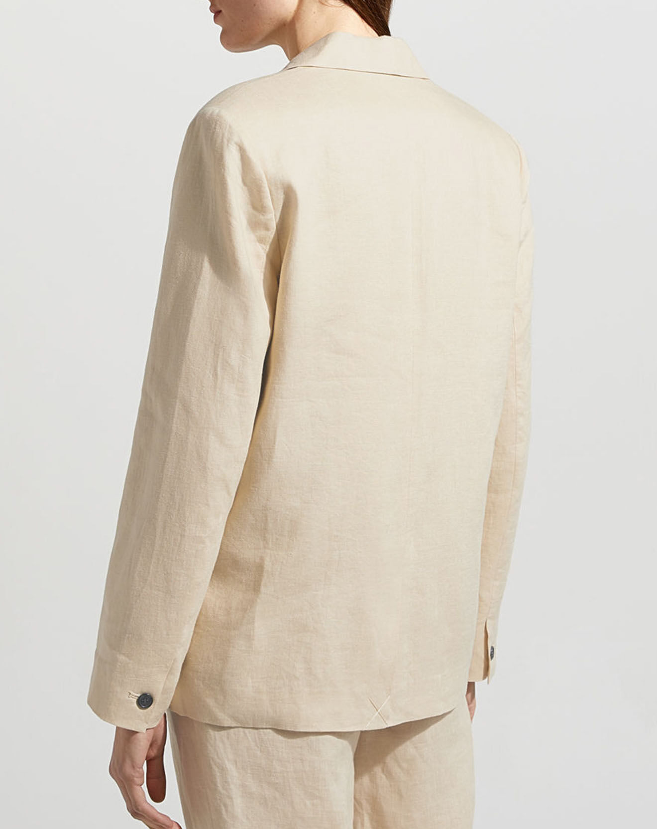 Jodhpur Veste 100% Lin Ruis beige