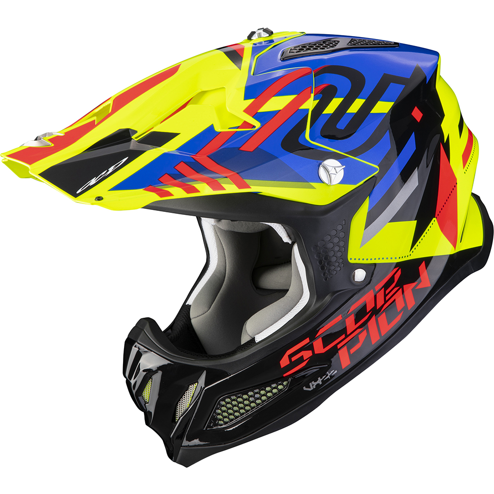 Scorpion - Casque VX-22 Air Neox Noir / Jaune fluo / Bleu