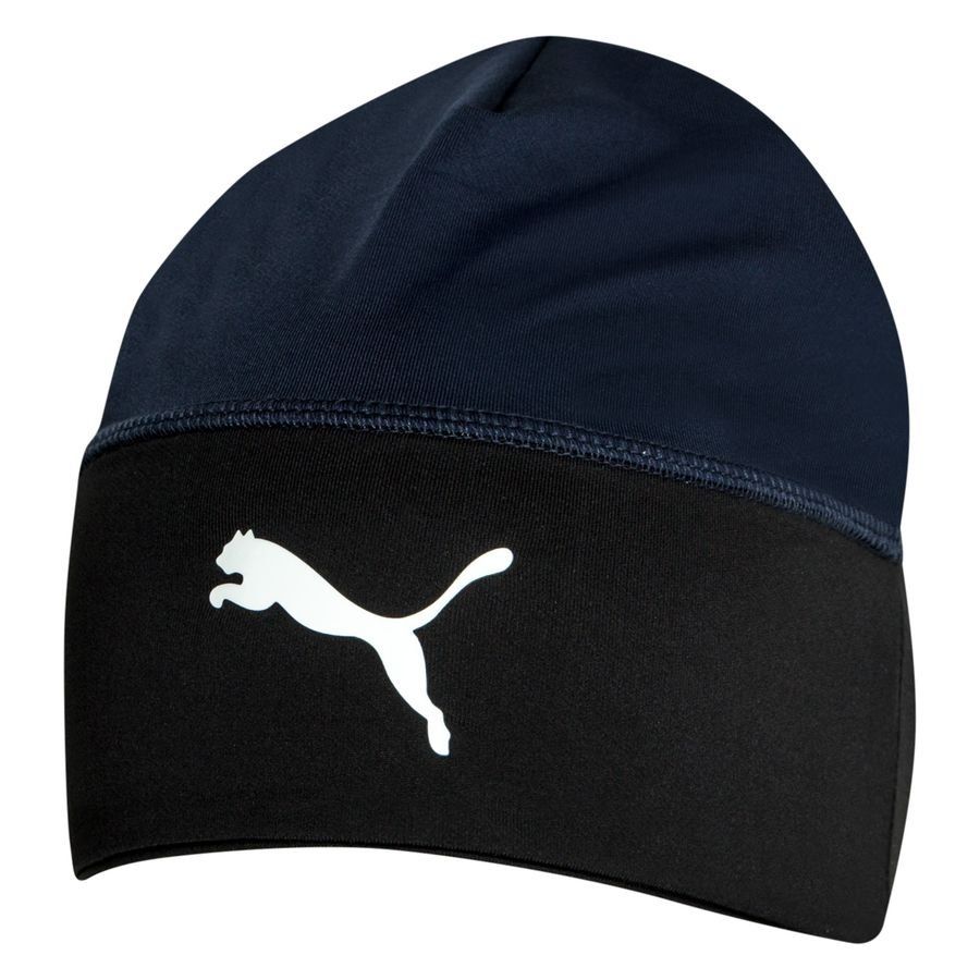 PUMA Bonnet LIGA - Bleu Marine/Blanc