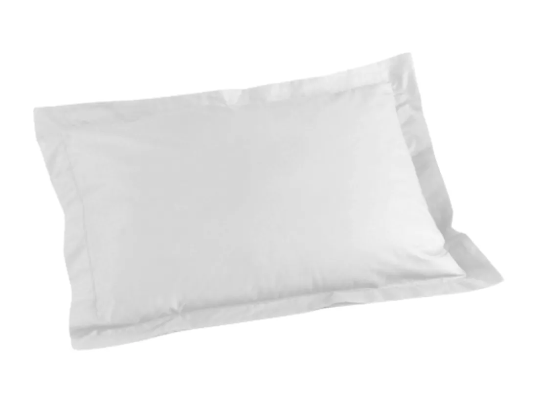 Taie d'oreiller Biolina en coton biologique blanc 50x70