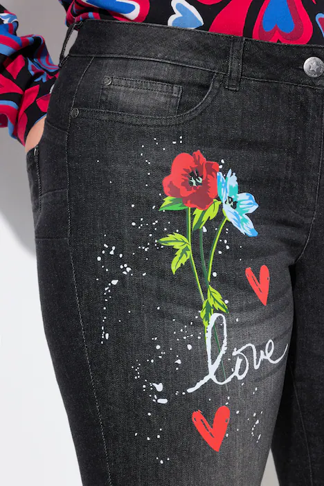 PushUp-Jeans, extra slim, stützende Shaping-Funktion, black