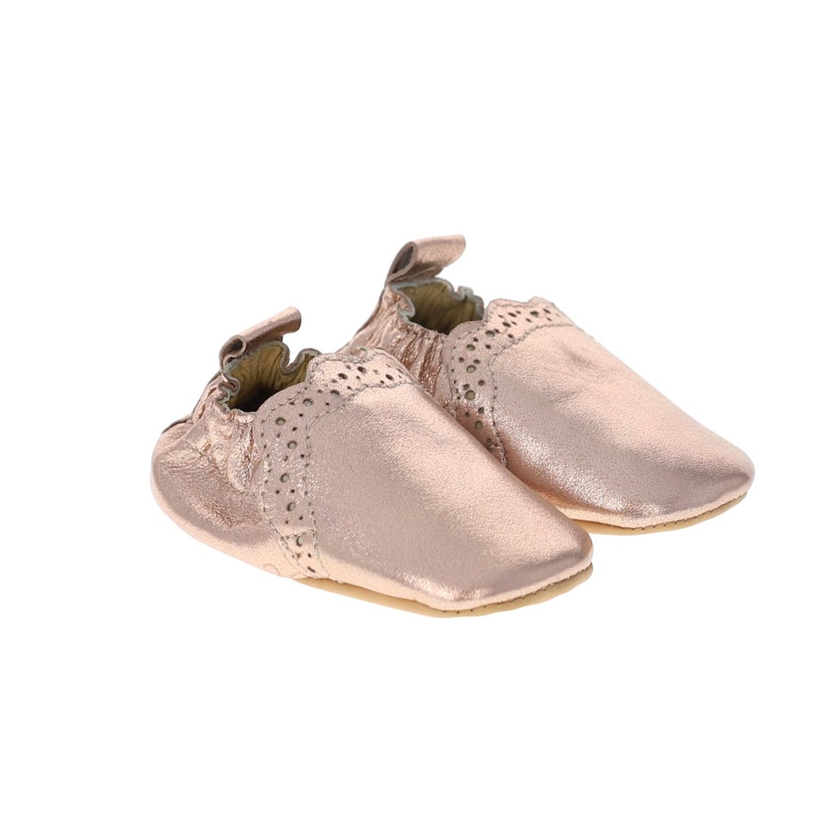 Chaussons bébé Festonette rose brillant