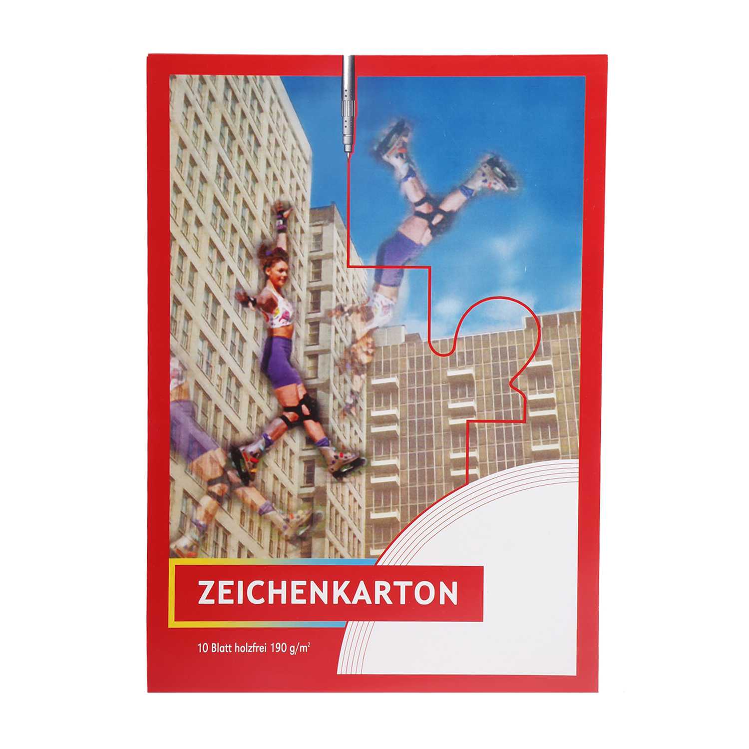 Zeichenkarton DIN A3 190 g/m² weiß 10 Blatt