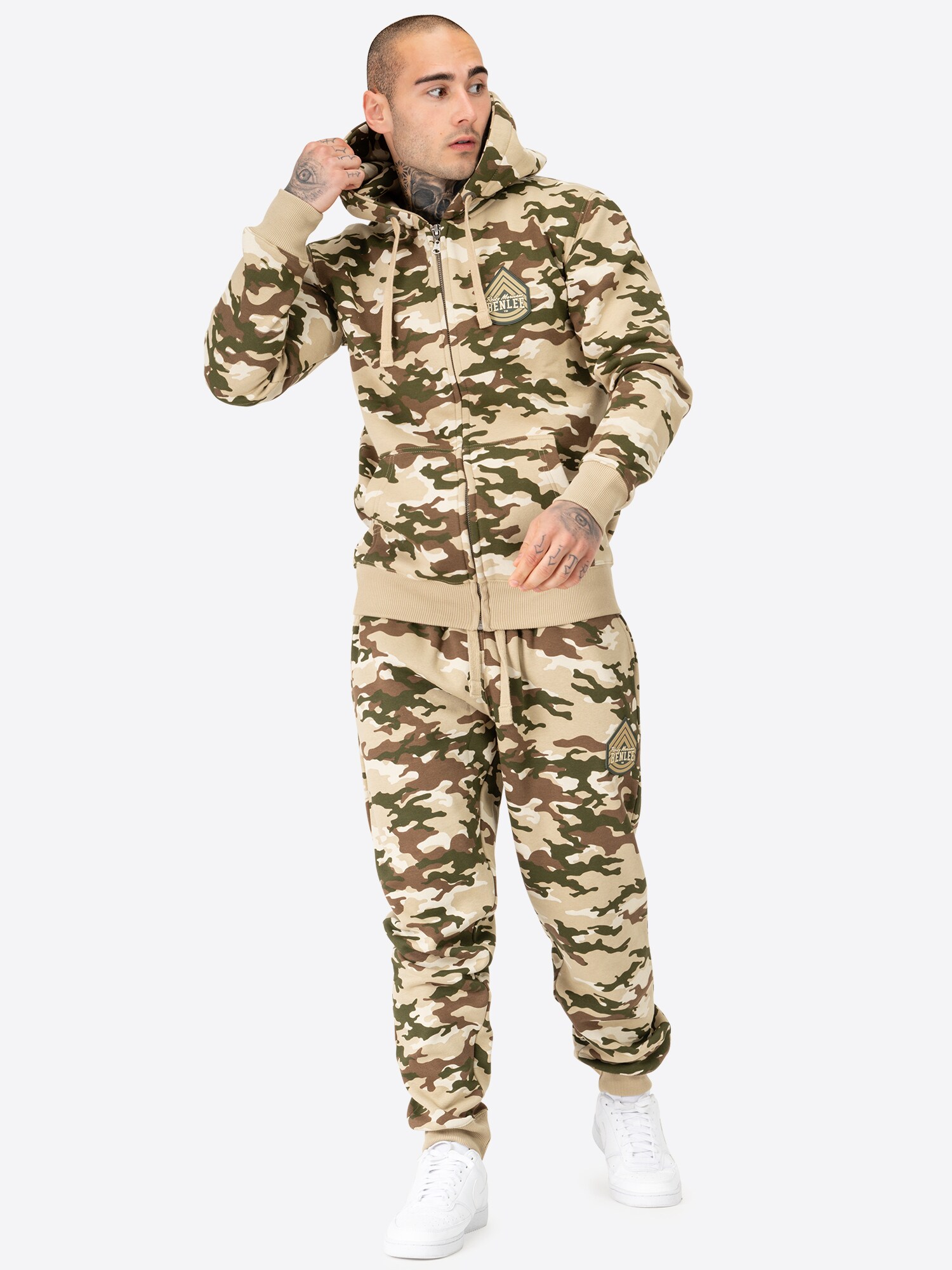 BENLEE Herren Kapuzensweatjacke mit Reißverschluss normale Passform FRASEN