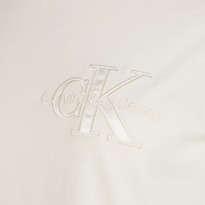 Tee-shirt à manches courtes femme Satin Applique CALVIN KLEIN