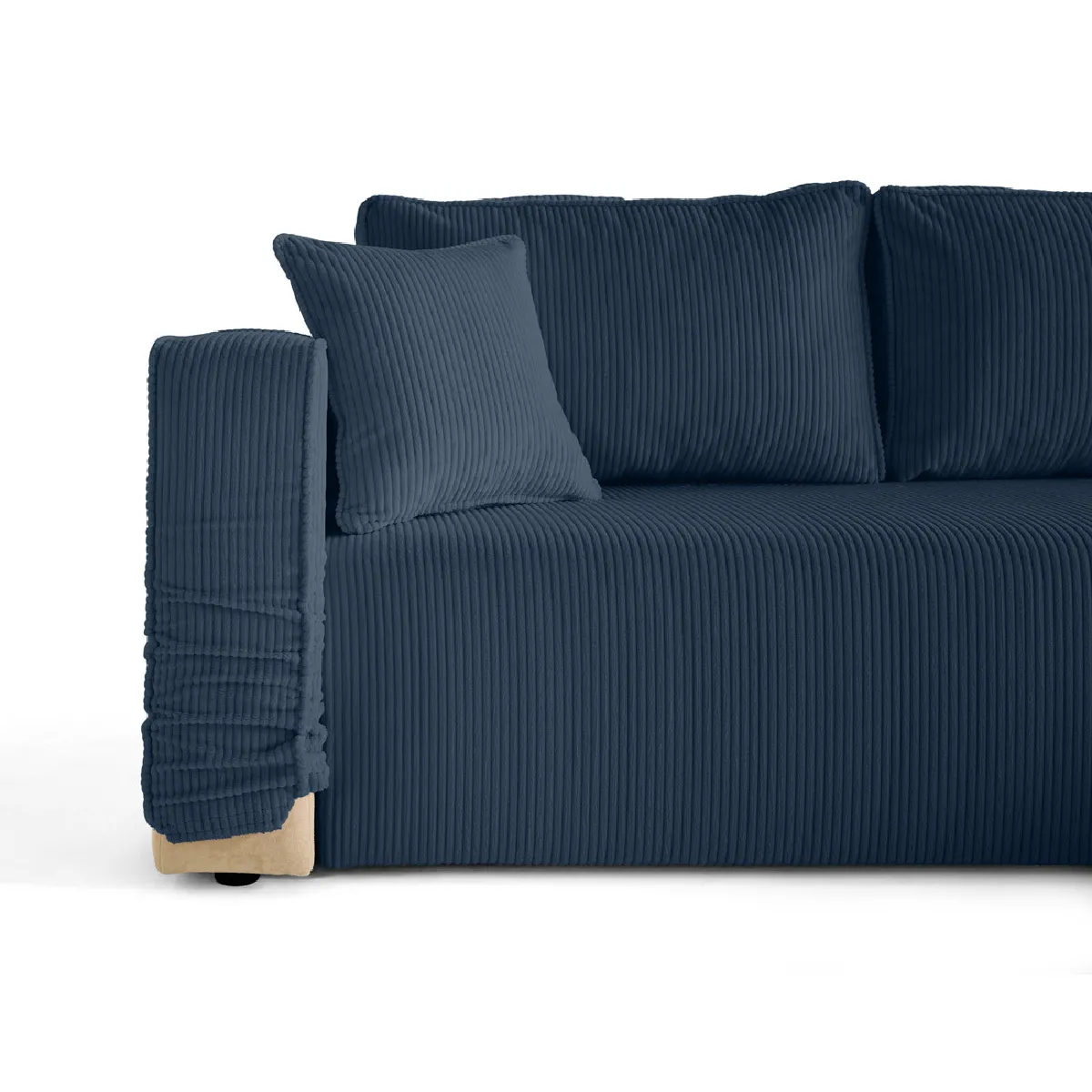 BestMobilier Topaze Housse Canapé Velours Bleu