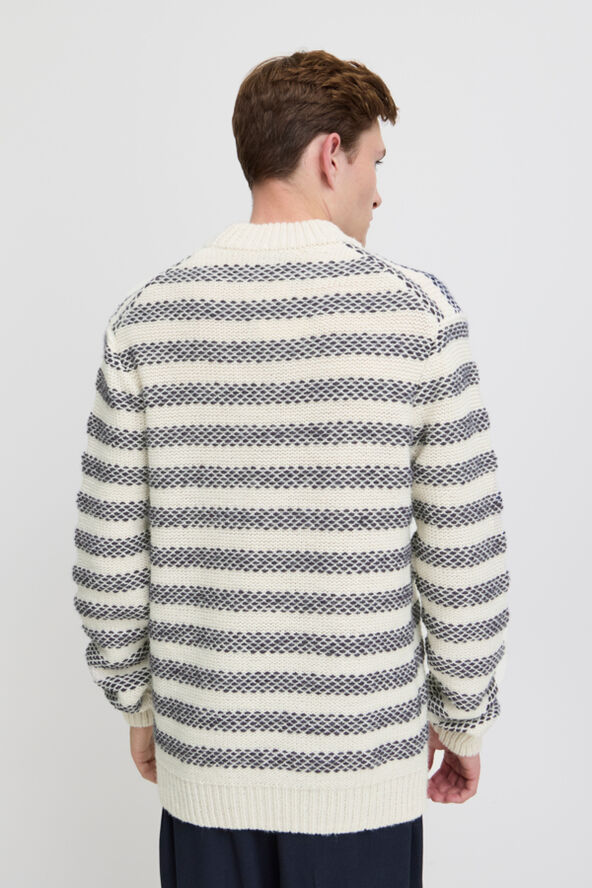 Casual Friday CFKARL striped knit Light sand