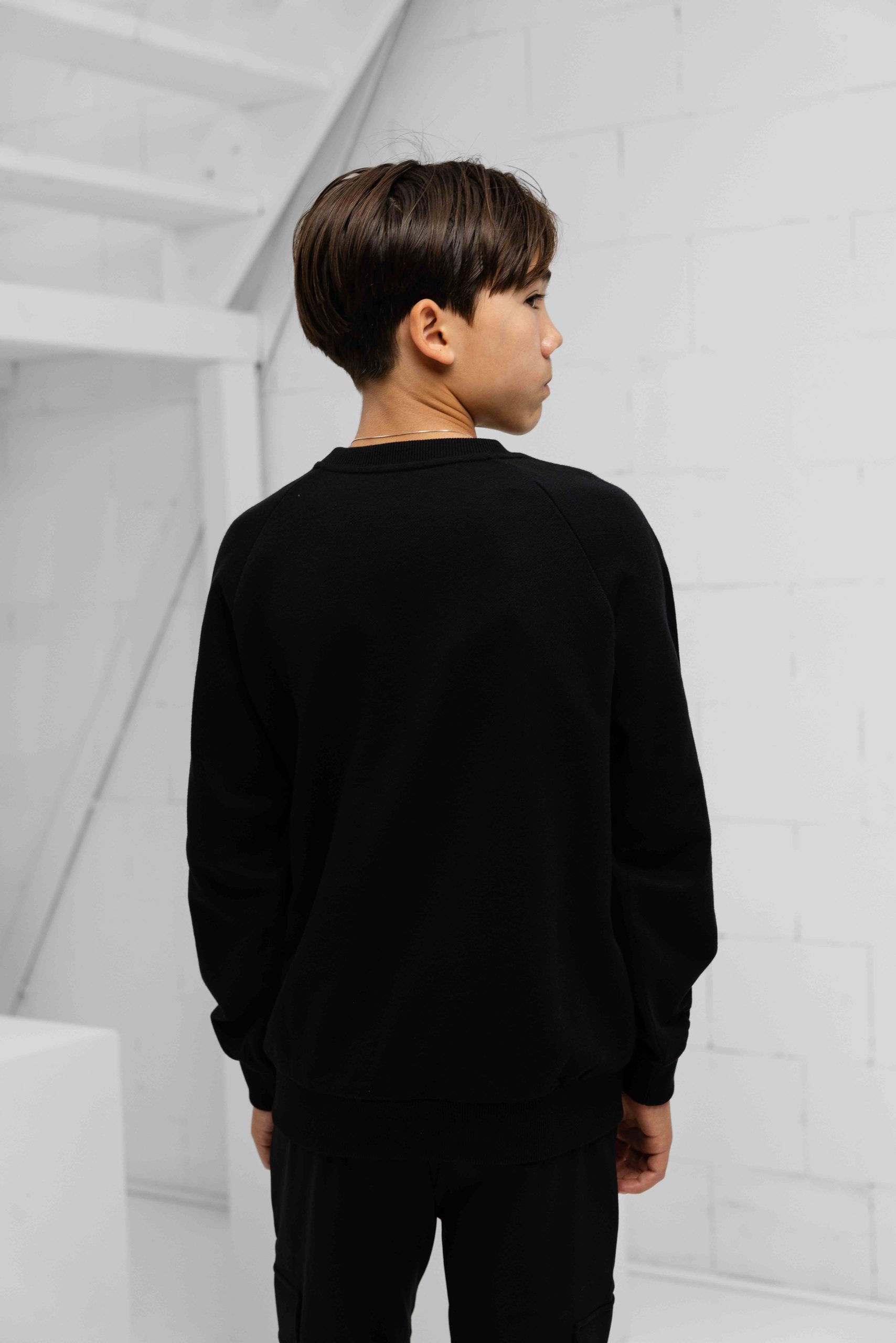 Balmain BX4P80 Sweater Kids Zwart