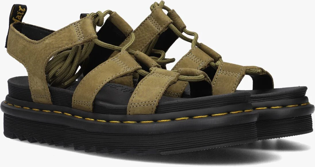 DR MARTENS groene dr martens sandalen nartilla