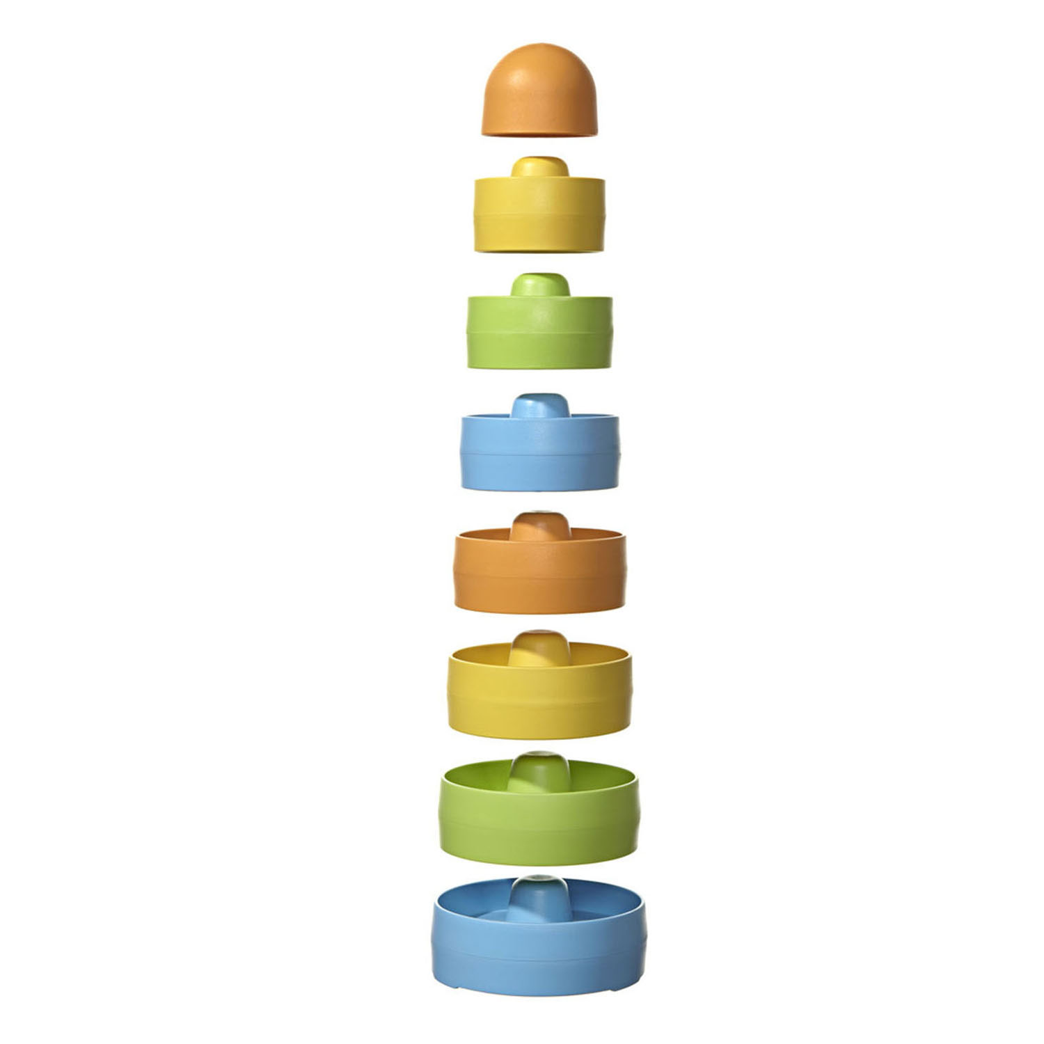 Green Toys Stapeltoren Rond, 8dlg.