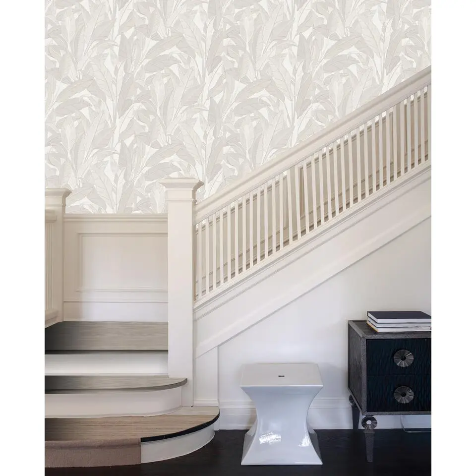 Dutch Wallcoverings Vliesbehang Renaissance leaves - wit - 10,05m x 53cm