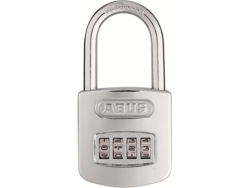 Abus Zahlenschloss 160/50HB50 B/DFNLI Silber Vorhangschloss mit einstellbarem Zahlencode