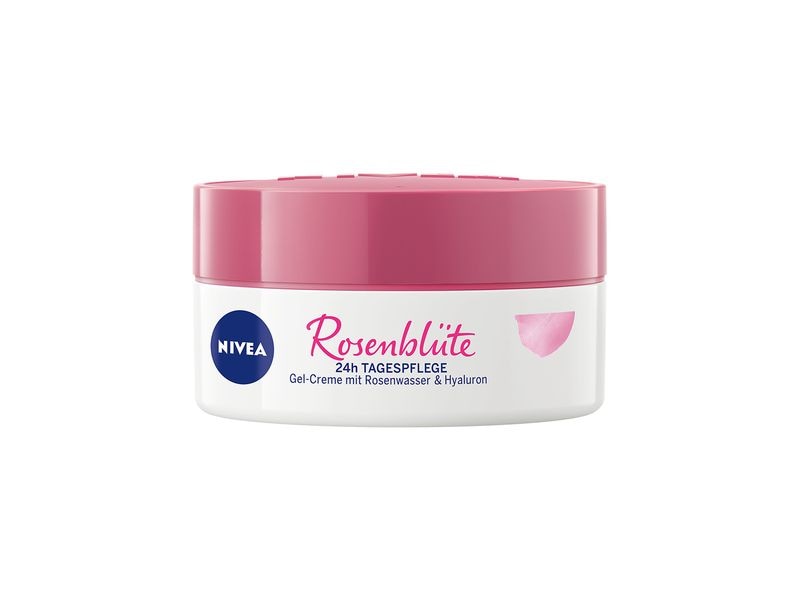 NIVEA Tagescrème Rosenwasser 50 ml Gel-Creme für eine zarte Haut und einen strahlenden Teint