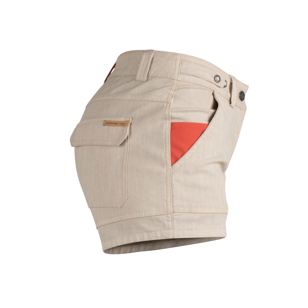 Amundsen Sports 4incher Oslo Shorts, Dame<br>Superkomfortabel med en solbleket denim-look!