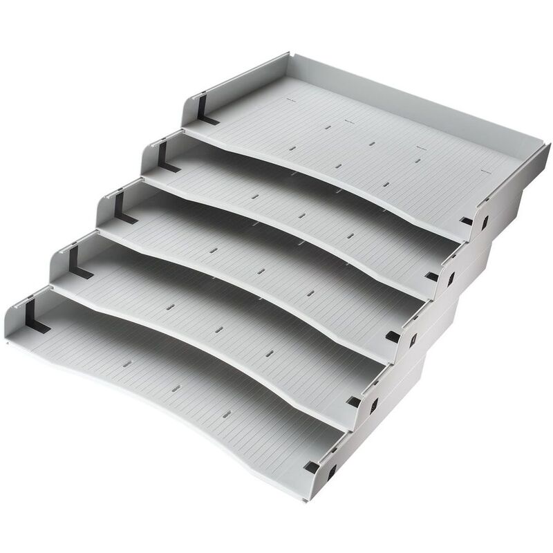Schrägablagen-Set Tarys, grau