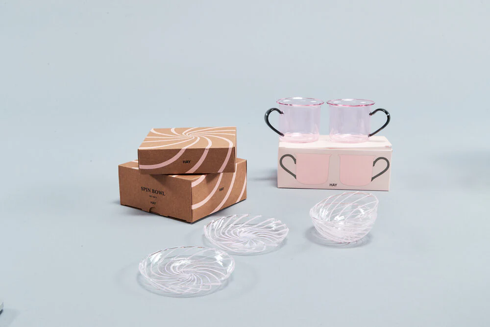 HAY  Borosilicate kop, pink - sæt af to