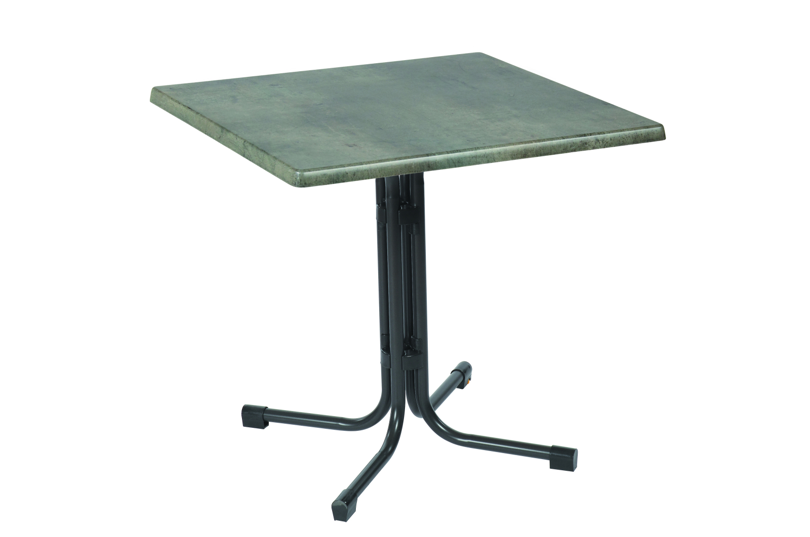 Gartentisch - anthrazit-cemento - klappbar - 80x80 cm