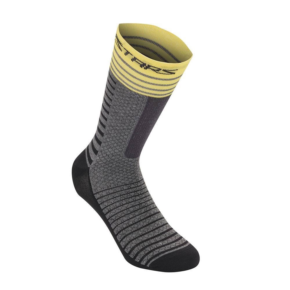 Alpinestars DROP 19 - Chaussettes gris/jaune