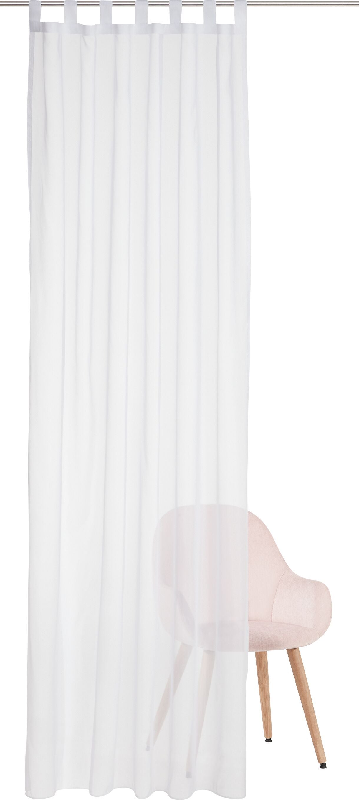 MIMI Fertigvorhang Tag - Weiss / B: 150.0 cm x H: 150.0 cm