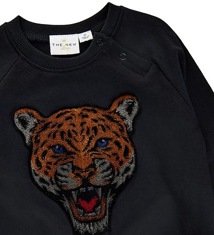 The New Siblings Sweatshirt - TNSDombat - Schwarz m. Leopard