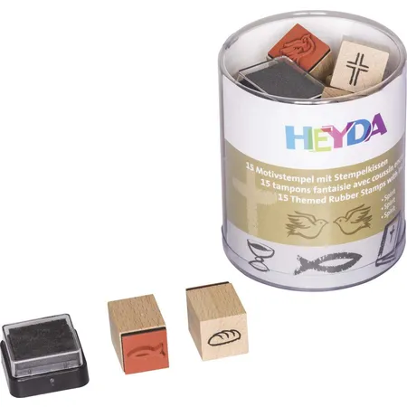 Heyda Motivstempelset Spirit mit 15 Stempel