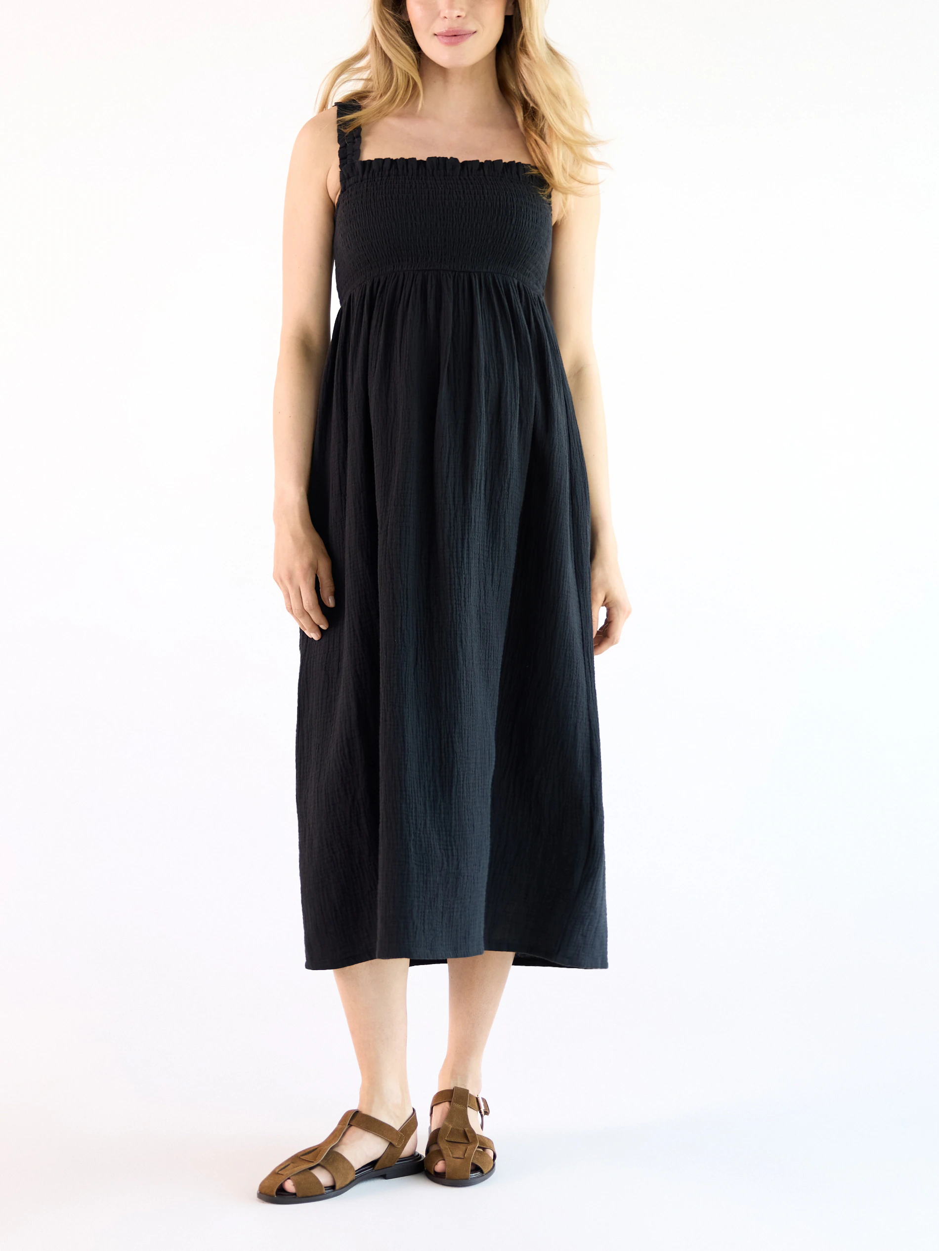 Midikleid aus Musselin