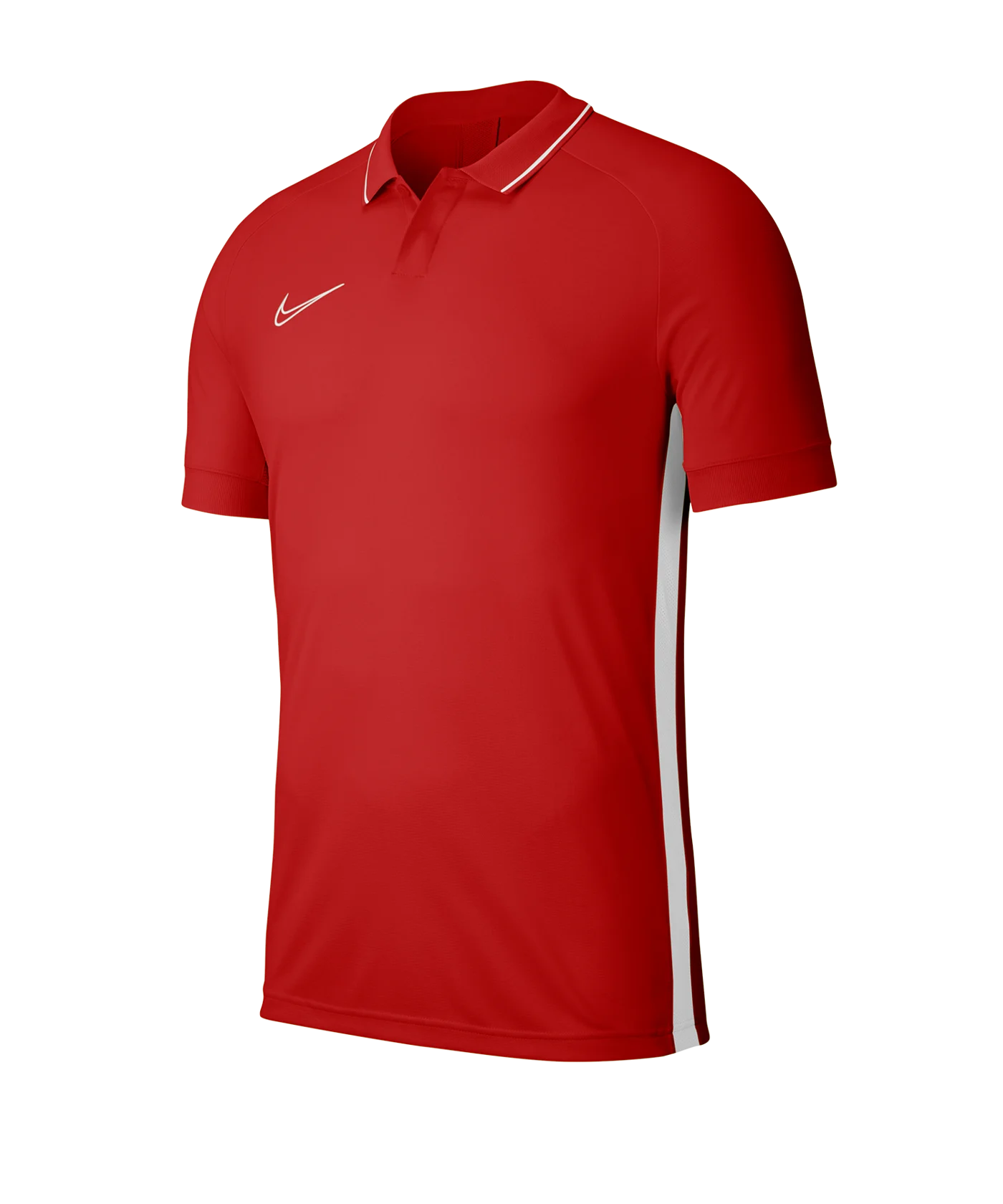 Nike Academy 19 Poloshirt Rot Weiss F657