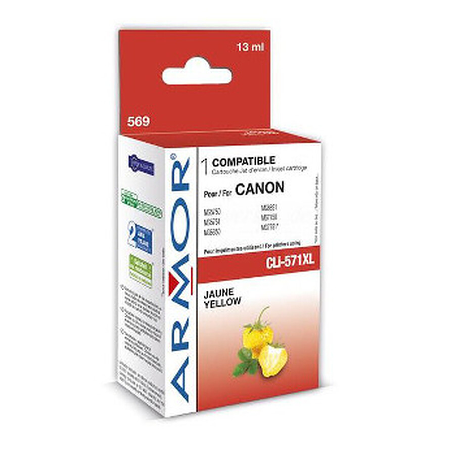 Armor Compatible Canon CLI-571XL - Jaune