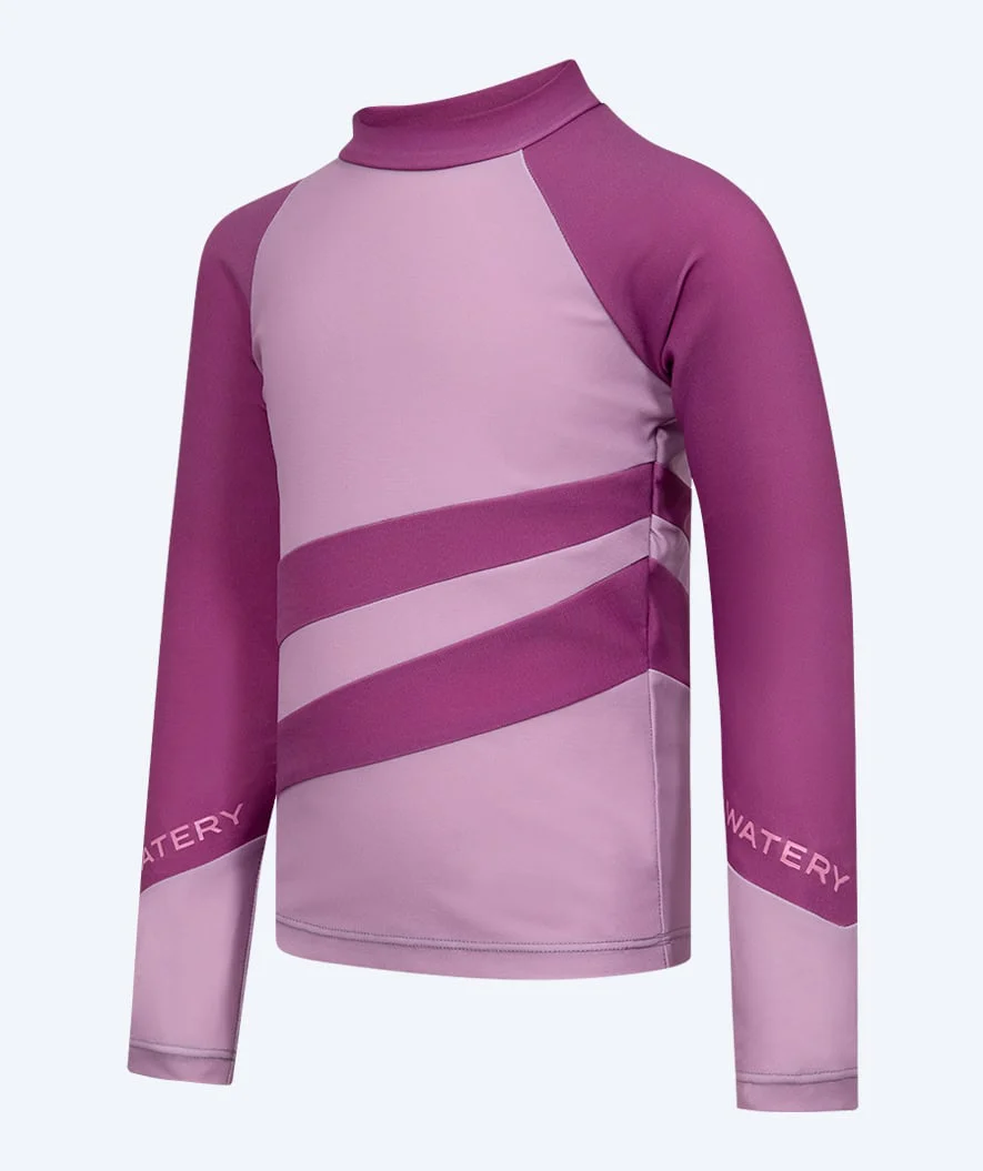 Watery UV-trøje til børn - Manami Langærmet Rashguard - Atlantic Purple