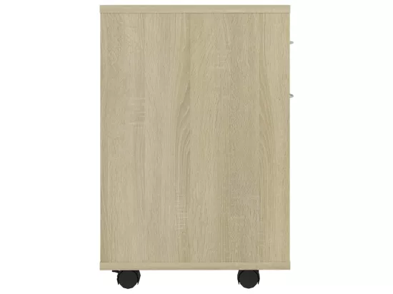 Armoire à roulettes Chêne sonoma 45x38x54 cm Bois d’ingénierie