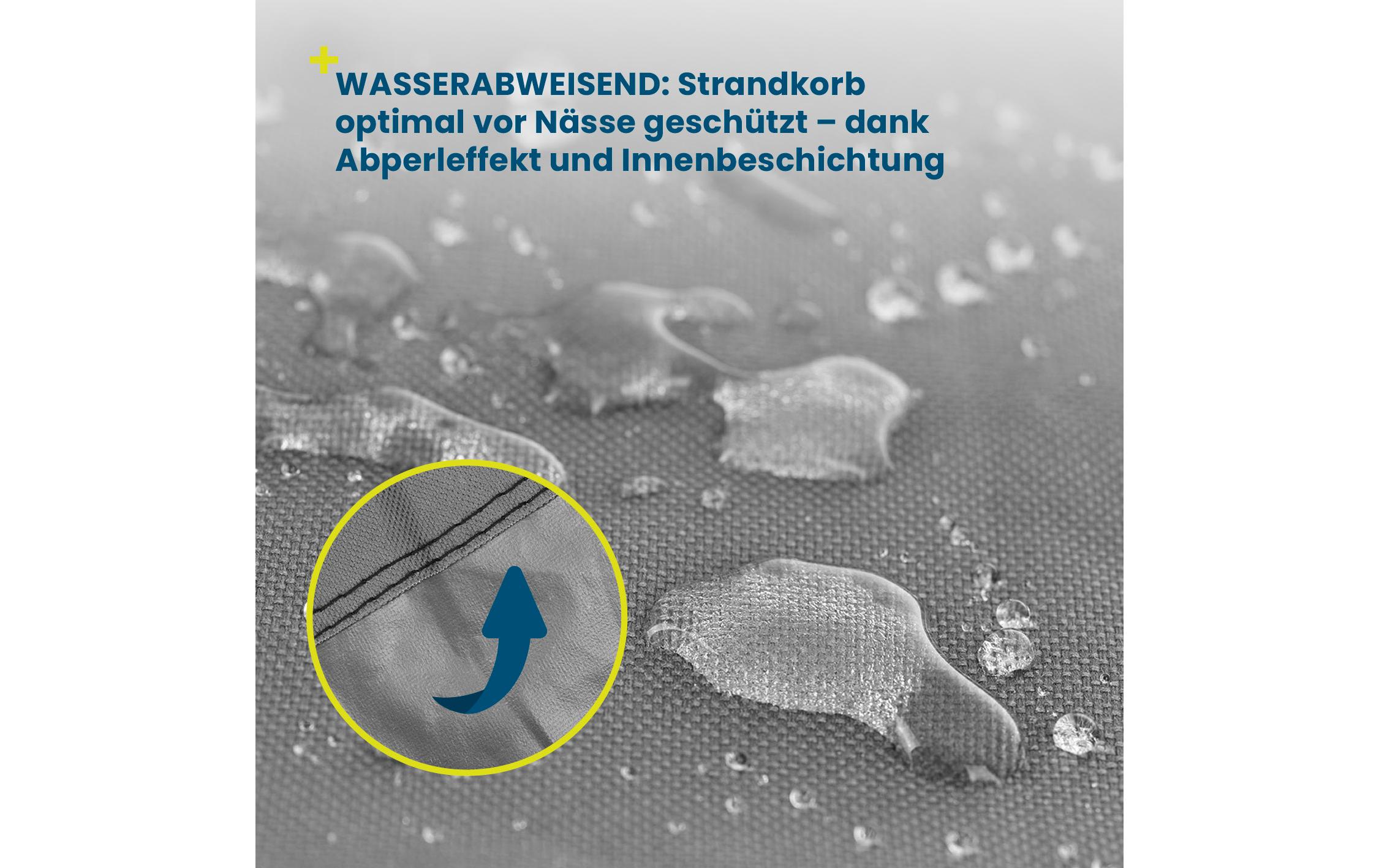 Strandkorbabdeckung gross, 140 x 100 x 165 cm, grauAbdeckhaube, Strandkorb