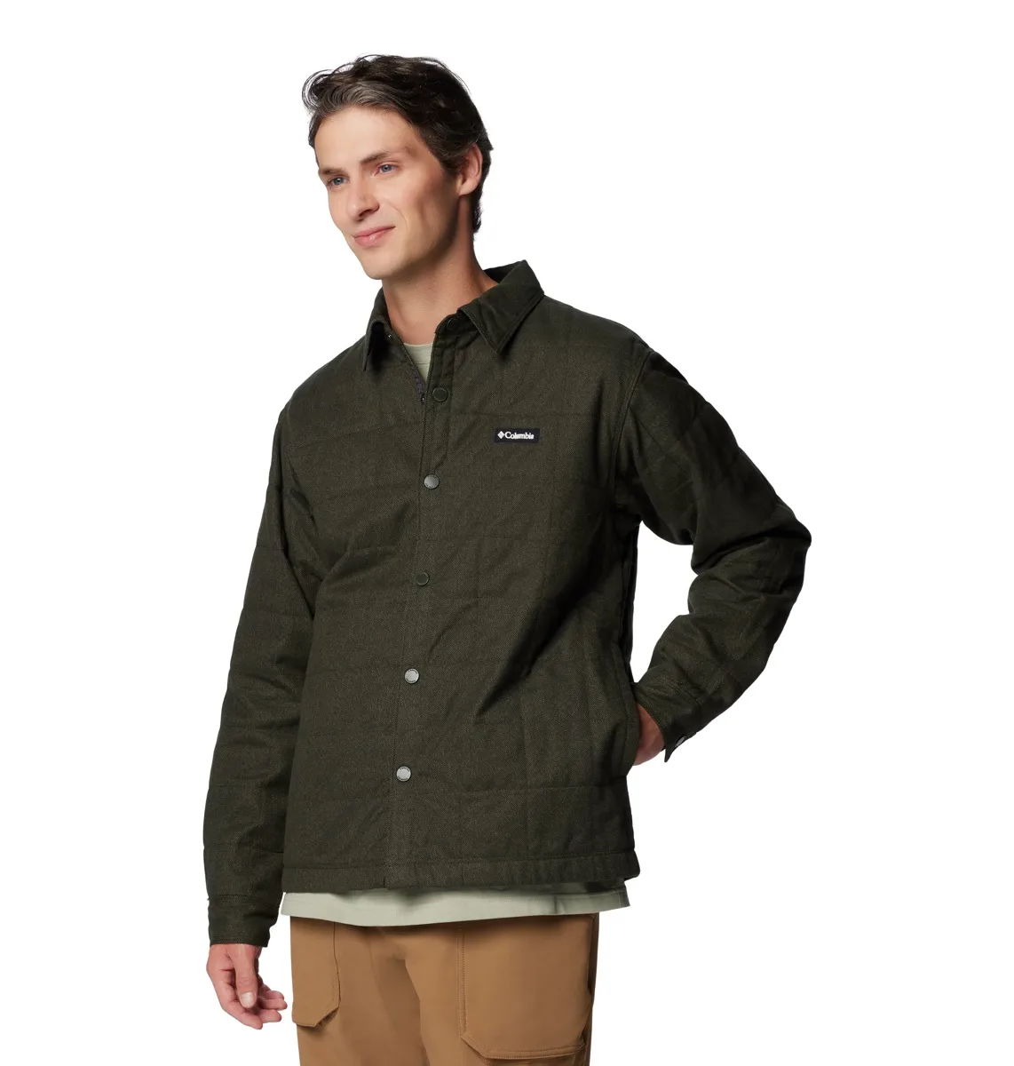 Columbia Landroamer Quilted Shirt Jacket Greenscape