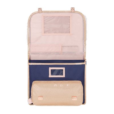 Cartable Cats 38 cm - 2 compartiments - bleu - Viquel