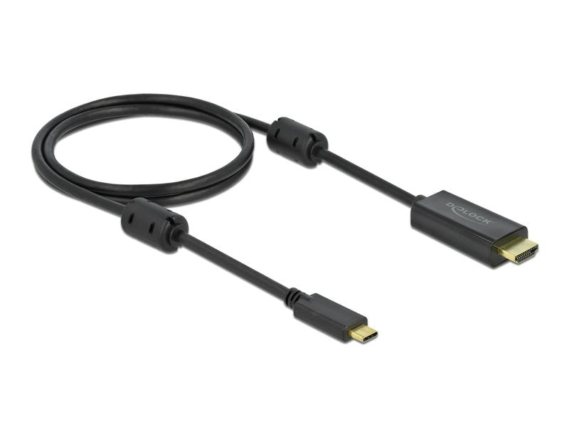 Delock Kabel USB-C  - HDMI , 4K/60Hz, aktiv, 1 m Delock Aktives USB Type-C zu HDMI Kabel (DP Alt Mode) 4K 60 Hz 1 m
