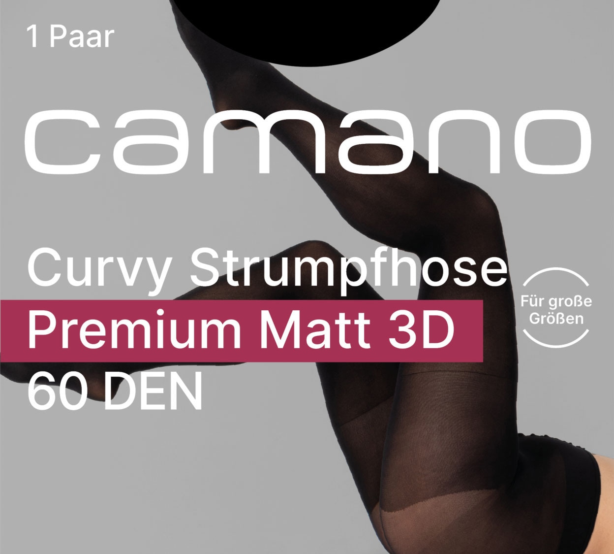 Camano Feinstrumpfhose »fine curvy« 60 mit grossen Grössen