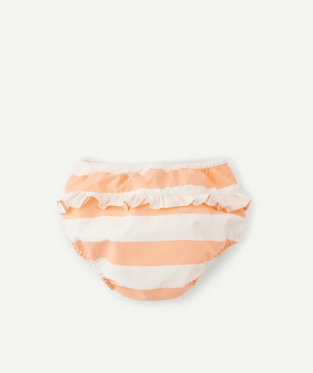 LASSIGCOUCHE DE BAIN RAYÉE BLANC CASSÉ ET PÊCHE