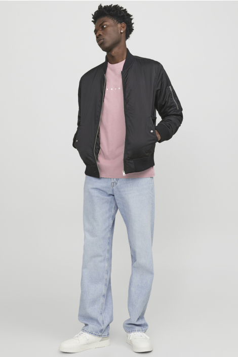 Jack & Jones roze heren t-shirt