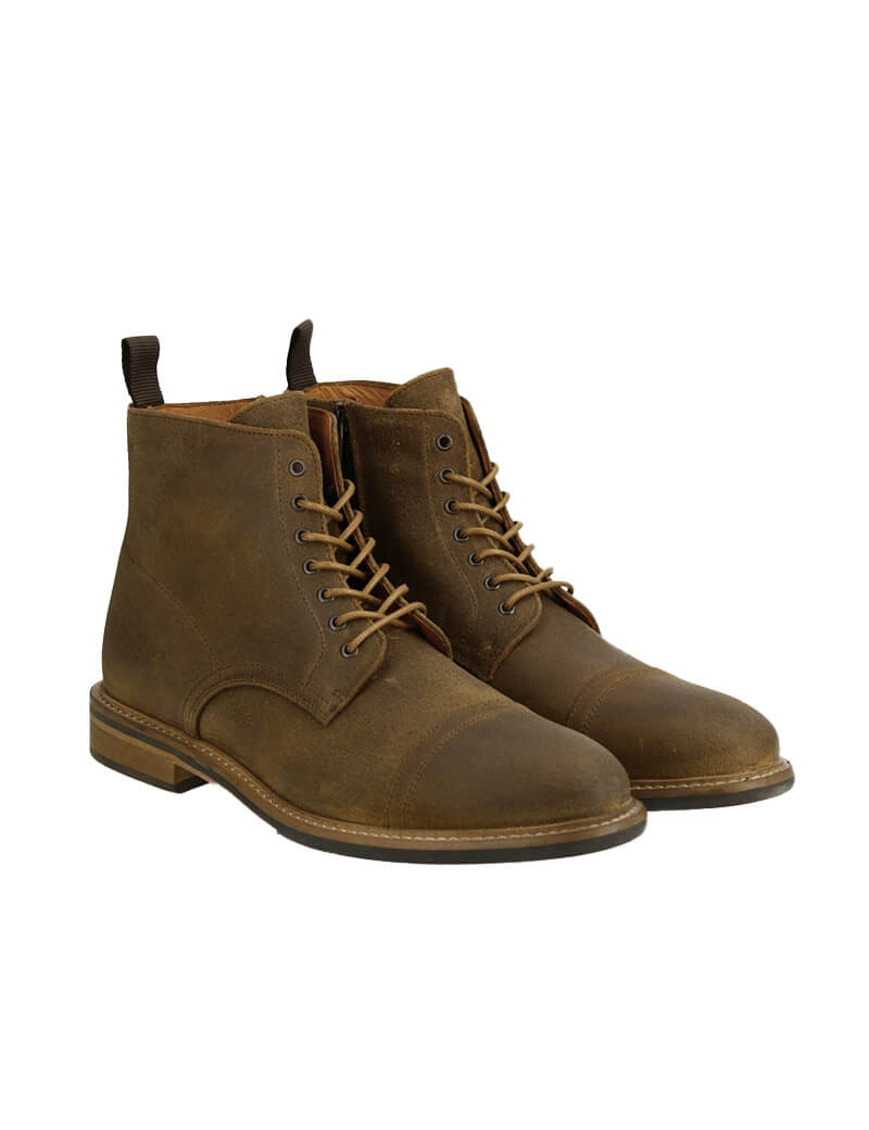 SCHMOOVE BOOTS HOMME PILOT OIL SUEDE COFFEE