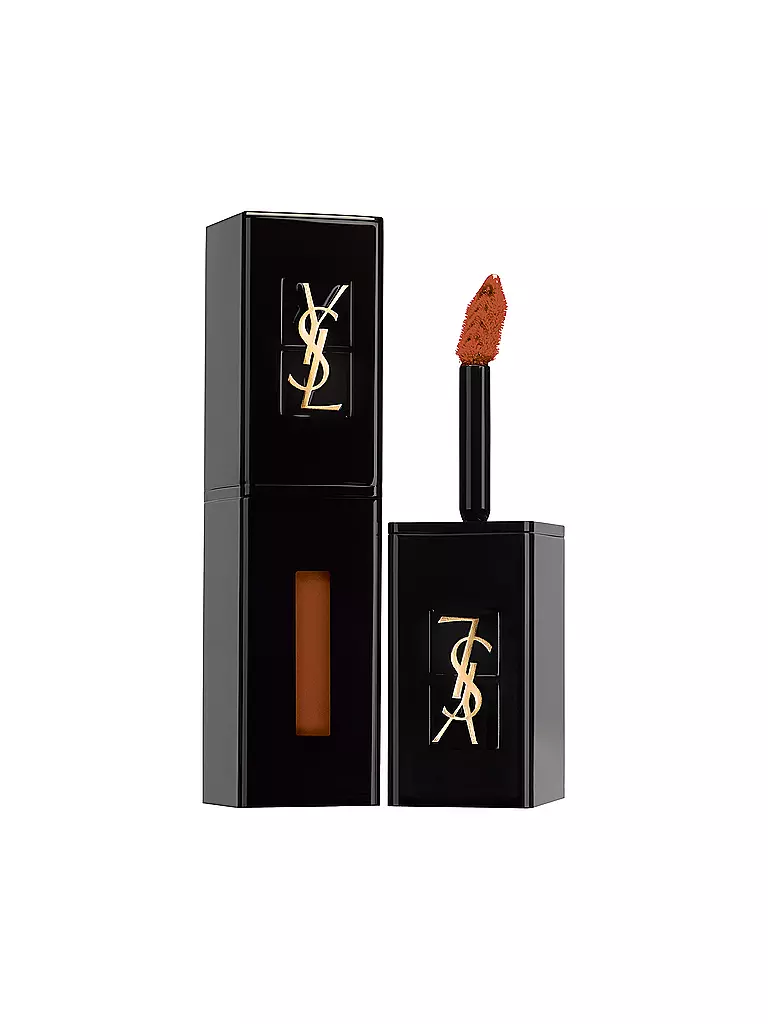 YVES SAINT LAURENT Lippenstift - Rouge Pur Couture Vernis À Lèvres Vinyl Cream ( 441  Arcade Chili ) dunkelrot