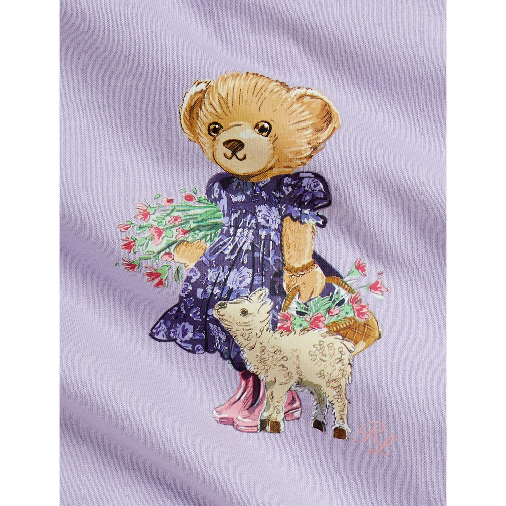 Køb Ralph Lauren Baby Spring Iris/Oatmeal Hthr Bluse Leggings Sæt
