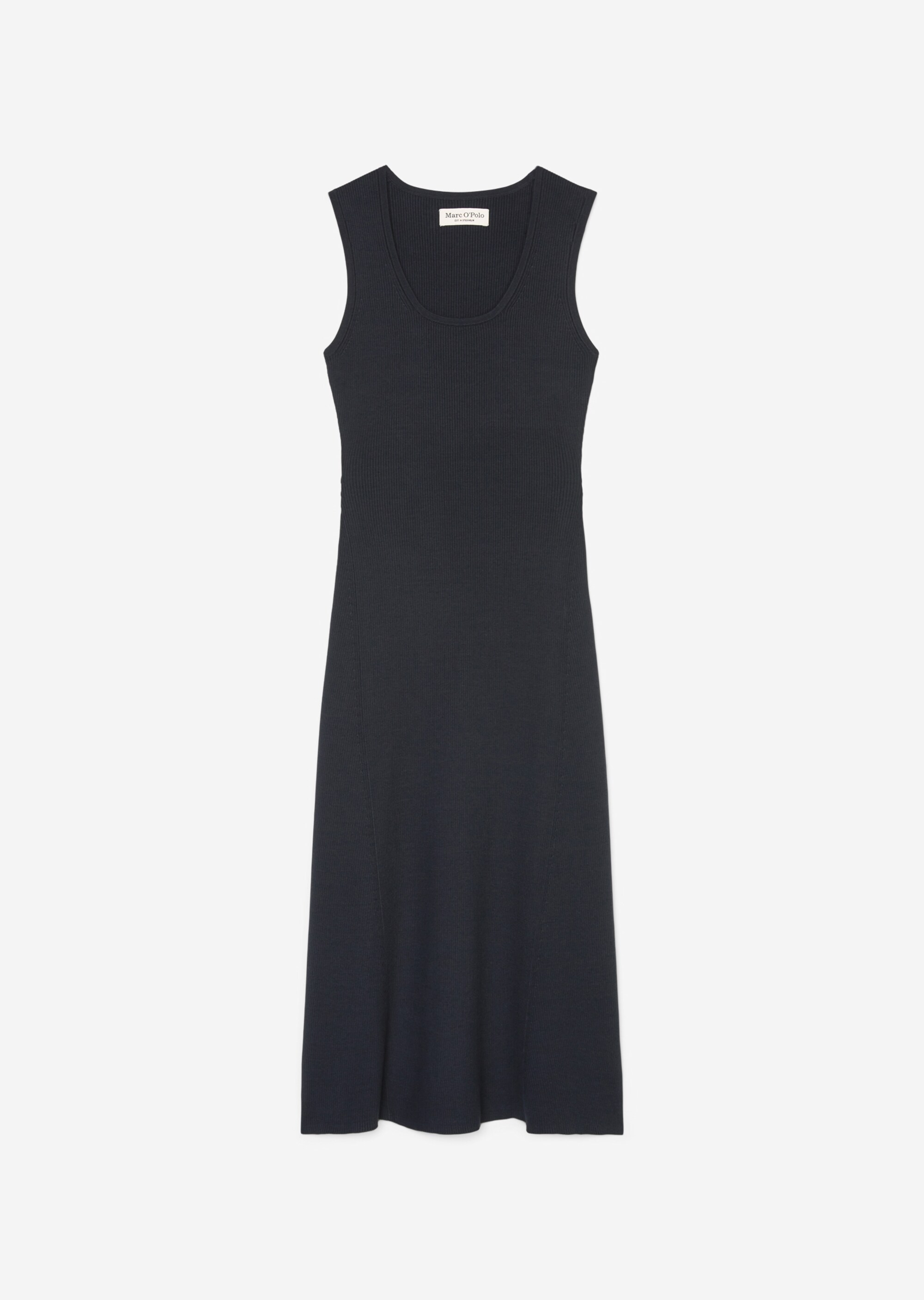 Ärmelloses Feinstrick-Kleid fitted aus Organic Cotton