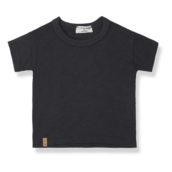 1+ in the family T-shirt Aldos Coton Flammé | Gris anthracite
